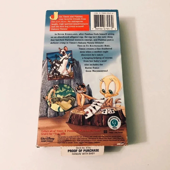Timon & Pumbaas Wild Adventures VHS Lot Hangin With Baby and True Guts - Picture 15 of 16